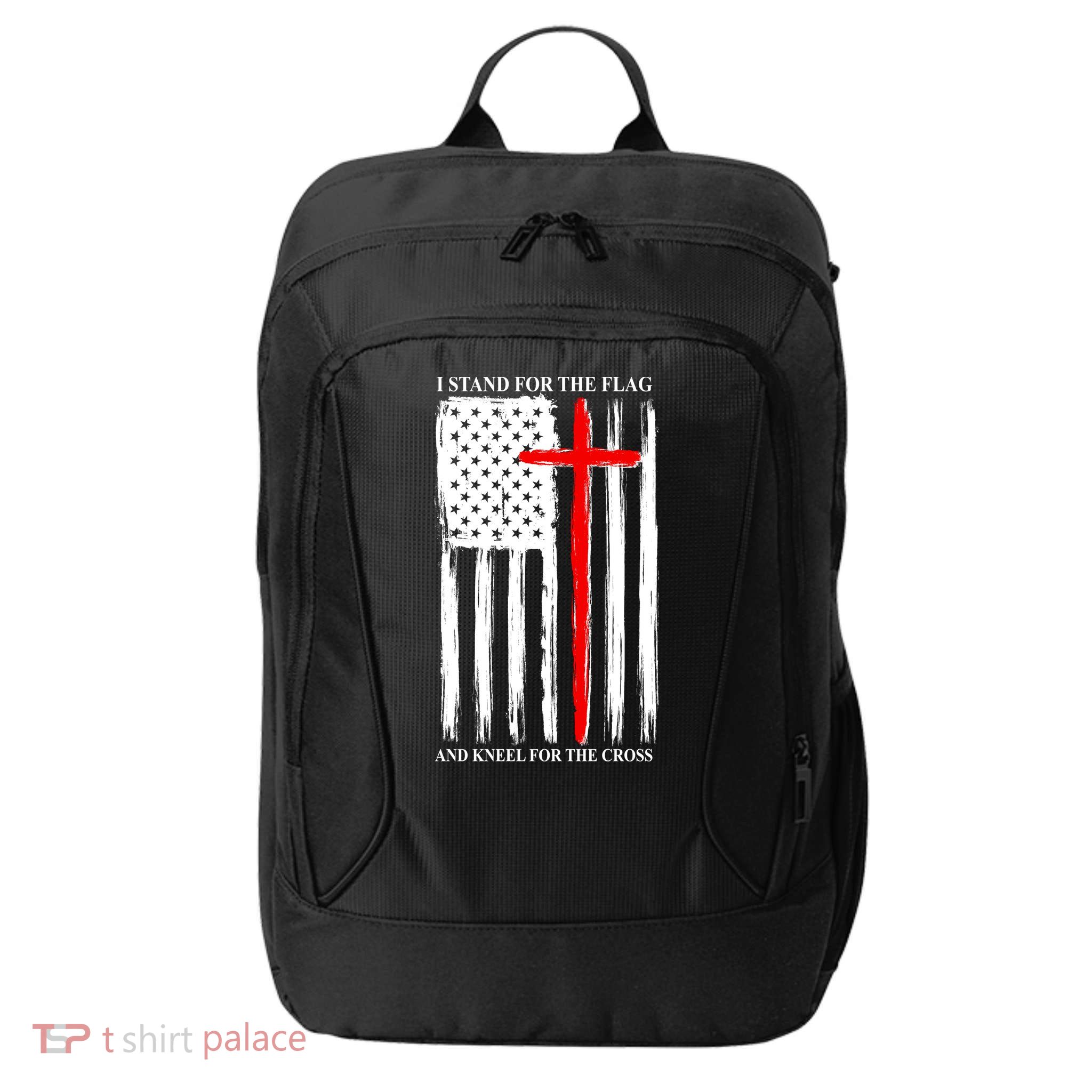 I Stand For the Flag And Kneel For The Cross Flag City Backpack