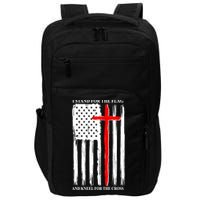 I Stand For the Flag And Kneel For The Cross Flag Impact Tech Backpack