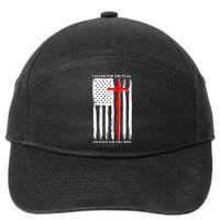 I Stand For the Flag And Kneel For The Cross Flag 7-Panel Snapback Hat