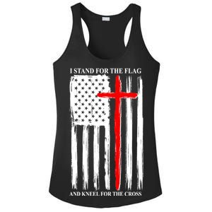 I Stand For the Flag And Kneel For The Cross Flag Ladies PosiCharge Competitor Racerback Tank