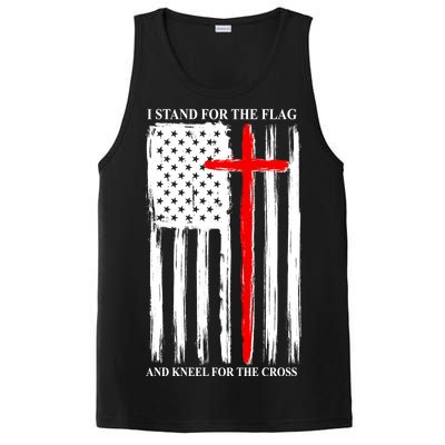 I Stand For the Flag And Kneel For The Cross Flag PosiCharge Competitor Tank