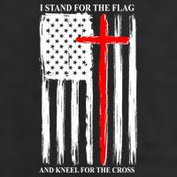 I Stand For the Flag And Kneel For The Cross Flag Microfiber Hand Towel