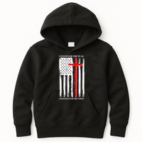 I Stand For the Flag And Kneel For The Cross Flag Kids Hoodie