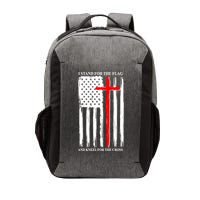 I Stand For the Flag And Kneel For The Cross Flag Vector Backpack