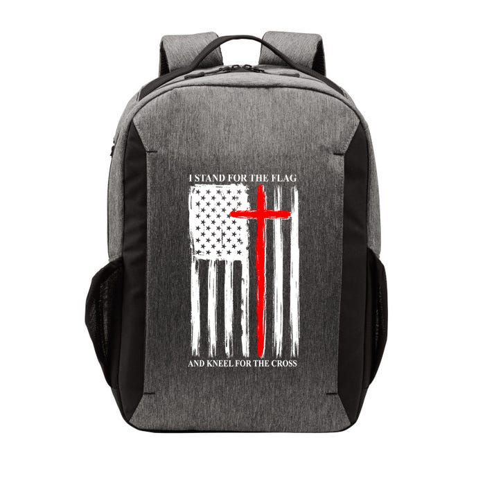 I Stand For the Flag And Kneel For The Cross Flag Vector Backpack