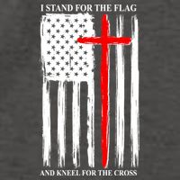 I Stand For the Flag And Kneel For The Cross Flag Vector Backpack