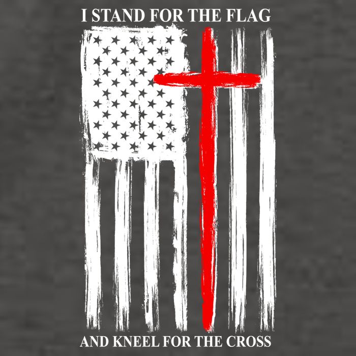 I Stand For the Flag And Kneel For The Cross Flag Vector Backpack