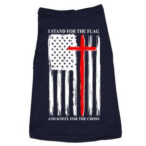 I Stand For the Flag And Kneel For The Cross Flag Doggie Tank