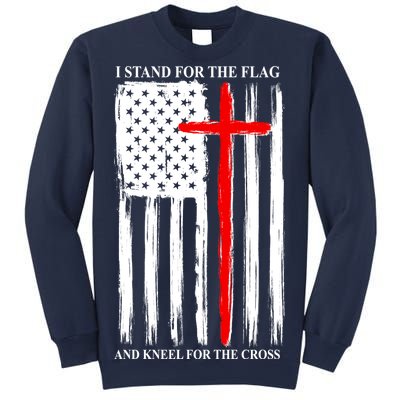 I Stand For the Flag And Kneel For The Cross Flag Sweatshirt