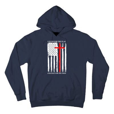 I Stand For the Flag And Kneel For The Cross Flag Tall Hoodie