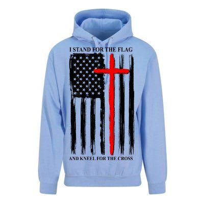 I Stand For the Flag And Kneel For The Cross Flag Unisex Surf Hoodie