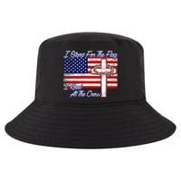 I Stand For The Flag I Kneel For The Cross Crown Of Thorns Cool Comfort Performance Bucket Hat