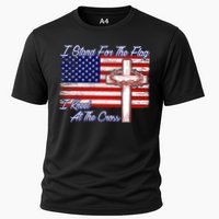 I Stand For The Flag I Kneel For The Cross Crown Of Thorns Performance Shirt