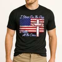 I Stand For The Flag I Kneel For The Cross Crown Of Thorns Performance Shirt