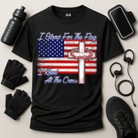 I Stand For The Flag I Kneel For The Cross Crown Of Thorns Performance Shirt