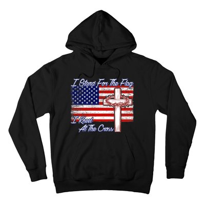 I Stand For The Flag I Kneel For The Cross Crown Of Thorns Hoodie