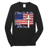 I Stand For The Flag I Kneel For The Cross Crown Of Thorns Long Sleeve Shirt