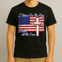 I Stand For The Flag I Kneel For The Cross Crown Of Thorns T-Shirt