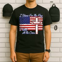 I Stand For The Flag I Kneel For The Cross Crown Of Thorns T-Shirt