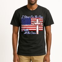 I Stand For The Flag I Kneel For The Cross Crown Of Thorns Tall T-Shirt