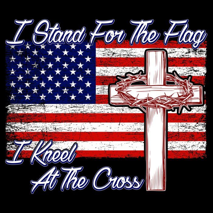 I Stand For The Flag I Kneel For The Cross Crown Of Thorns Impact Tech Backpack