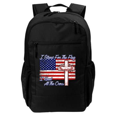 I Stand For The Flag I Kneel For The Cross Crown Of Thorns Backpack