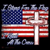 I Stand For The Flag I Kneel For The Cross Crown Of Thorns Sustainable Bucket Hat