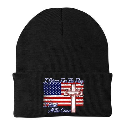 I Stand For The Flag I Kneel For The Cross Crown Of Thorns Beanie