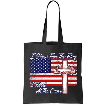 I Stand For The Flag I Kneel For The Cross Crown Of Thorns Bag