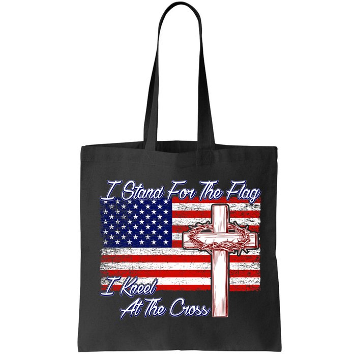 I Stand For The Flag I Kneel For The Cross Crown Of Thorns Bag