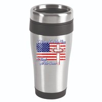 I Stand For The Flag I Kneel For The Cross Crown Of Thorns 16oz Travel Tumbler