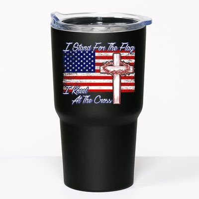 I Stand For The Flag I Kneel For The Cross Crown Of Thorns Tumbler