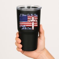 I Stand For The Flag I Kneel For The Cross Crown Of Thorns Tumbler