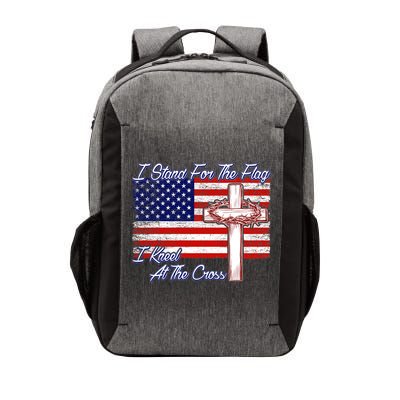 I Stand For The Flag I Kneel For The Cross Crown Of Thorns Vector Backpack