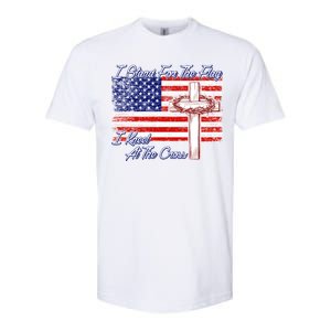 I Stand For The Flag I Kneel For The Cross Crown Of Thorns Softstyle CVC T-Shirt