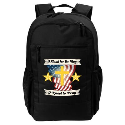 I Stand For The Flag I kneel To Pray America Backpack
