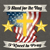 I Stand For The Flag I kneel To Pray America Cotton Canvas Backpack