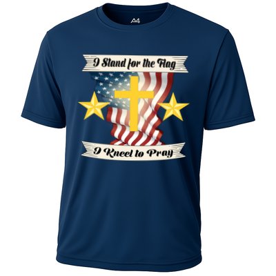 I Stand For The Flag I kneel To Pray America Performance Shirt