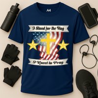 I Stand For The Flag I kneel To Pray America Cooling Performance Crew T-Shirt