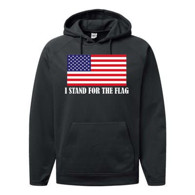 I Stand For The Flag USA National Anthem Performance Fleece Hoodie