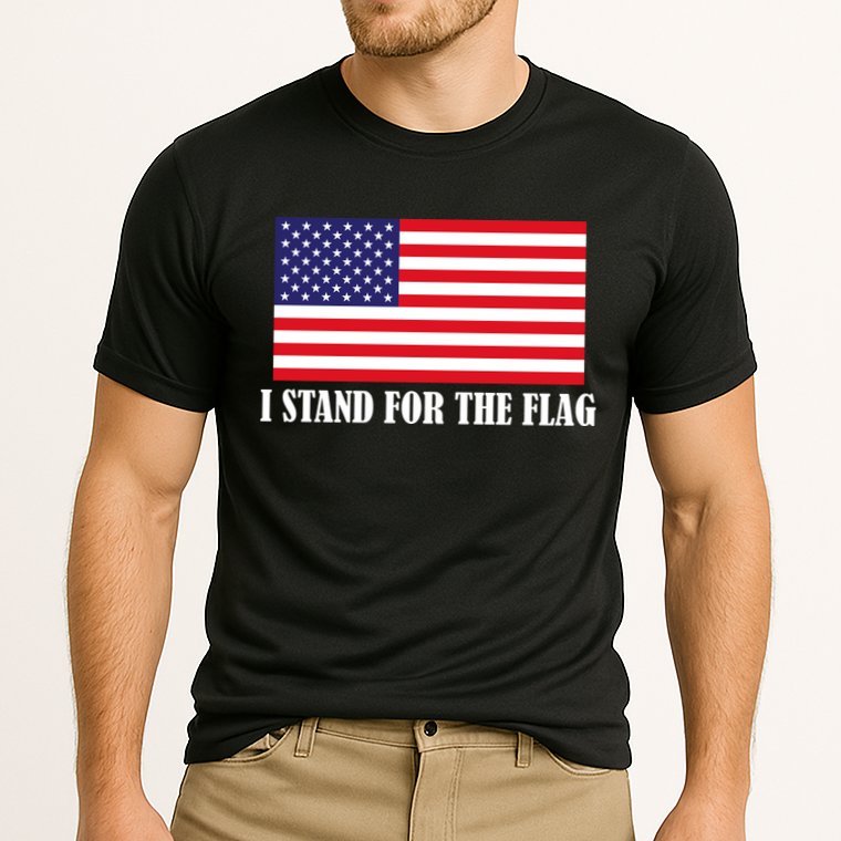 I Stand For The Flag USA National Anthem Cooling Performance Crew T-Shirt