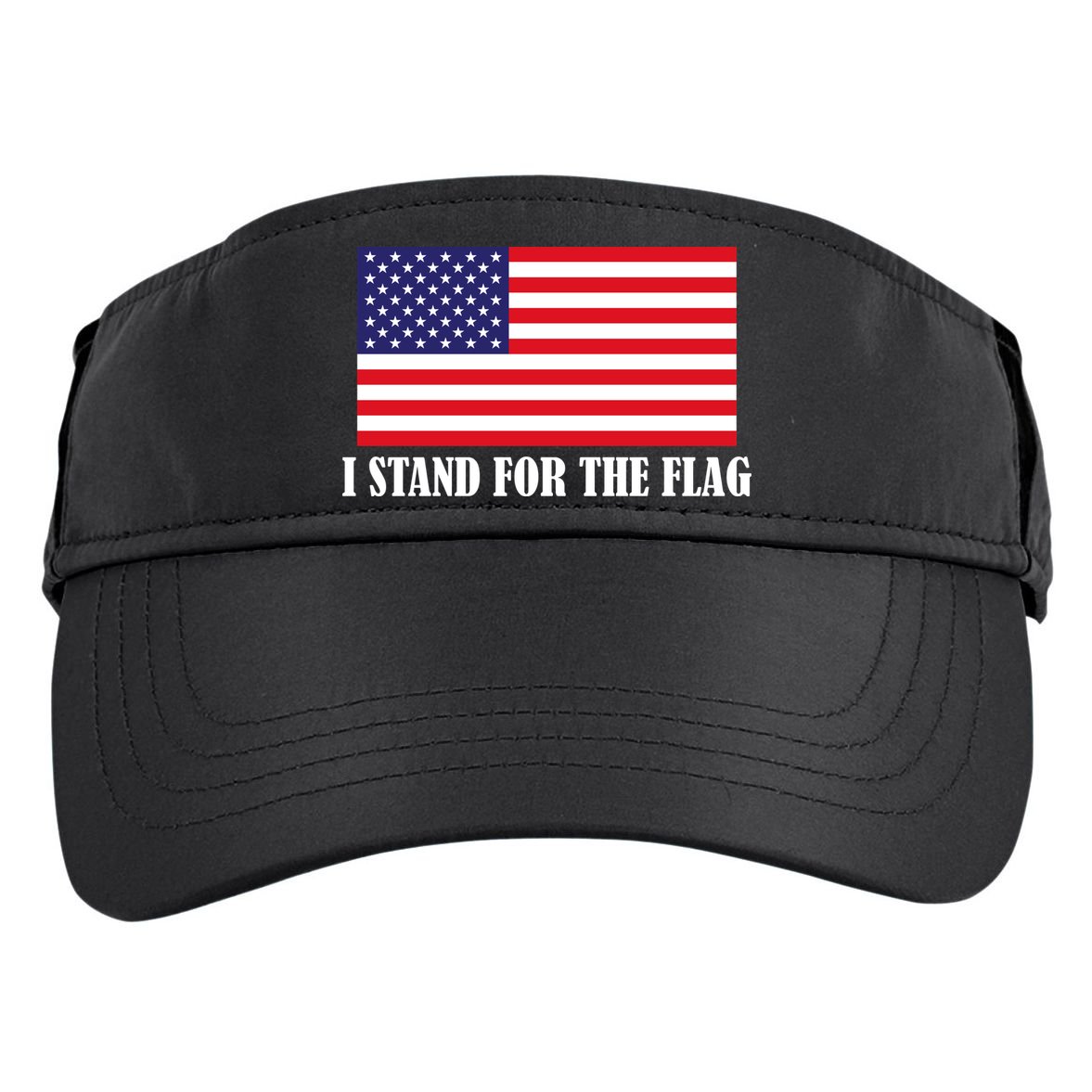 I Stand For The Flag USA National Anthem Adult Drive Performance Visor