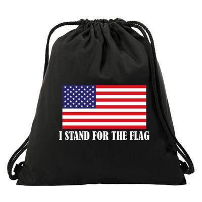 I Stand For The Flag USA National Anthem Drawstring Bag