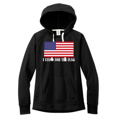 I Stand For The Flag USA National Anthem Women's Fleece Hoodie