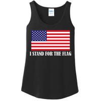 I Stand For The Flag USA National Anthem Ladies Essential Tank