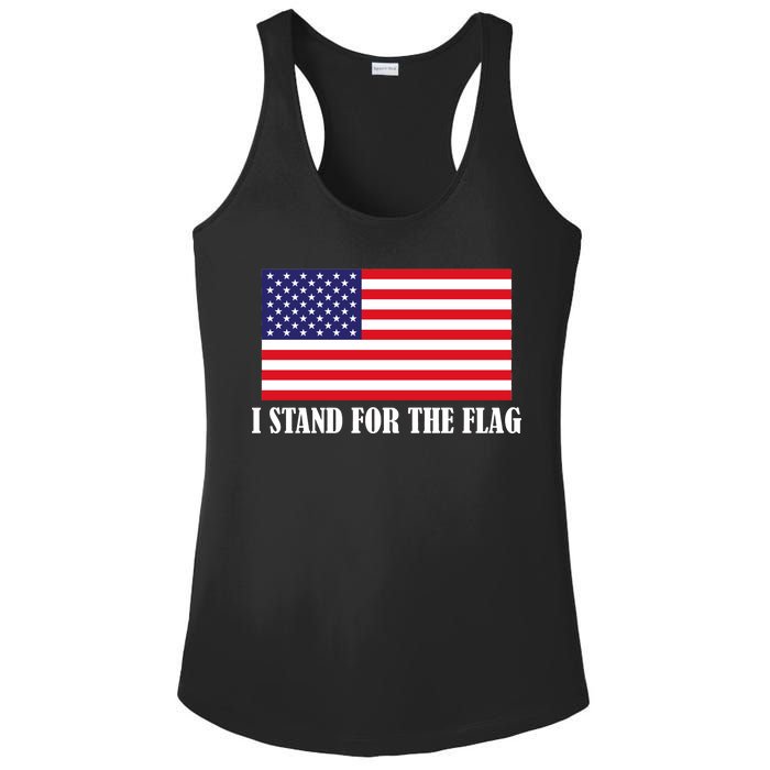 I Stand For The Flag USA National Anthem Ladies PosiCharge Competitor Racerback Tank