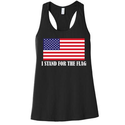 I Stand For The Flag USA National Anthem Women's Racerback Tank