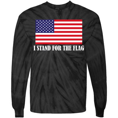 I Stand For The Flag USA National Anthem Tie-Dye Long Sleeve Shirt