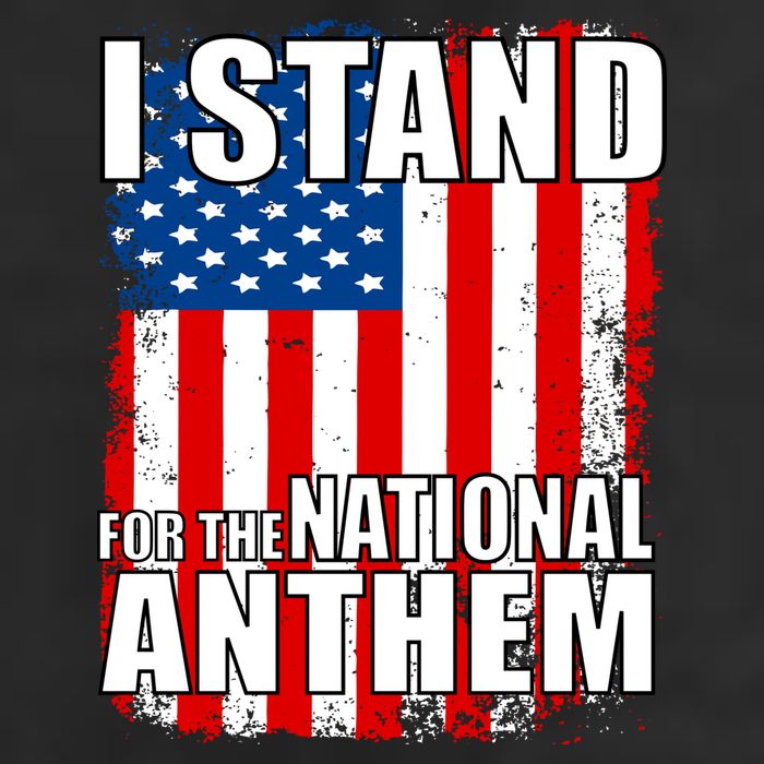 I Stand For The National Anthem Adult Drive Performance Visor