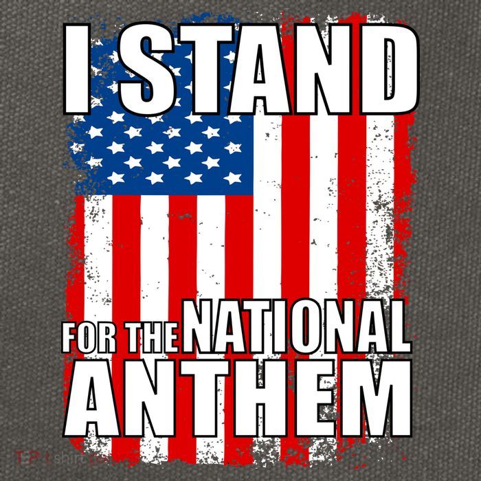 I Stand For The National Anthem Cotton Canvas Backpack